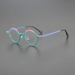 Barwolf Titanium Geometric Glasses Frame Geometric Frames Southood Blue
