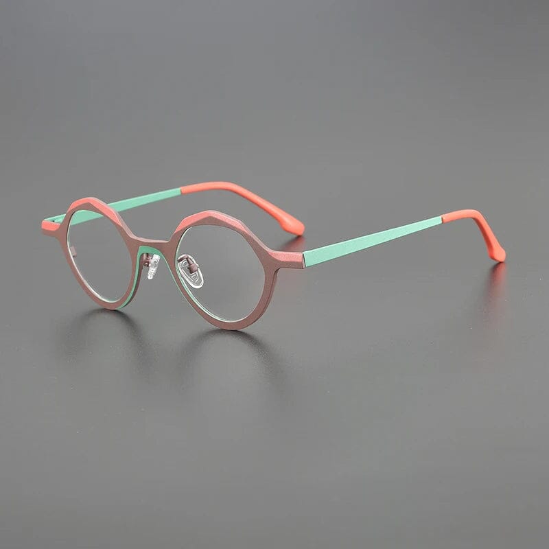 Barwolf Titanium Geometric Glasses Frame Geometric Frames Southood Brown