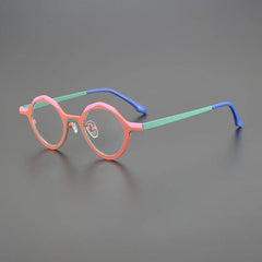 Barwolf Titanium Geometric Glasses Frame Geometric Frames Southood Red