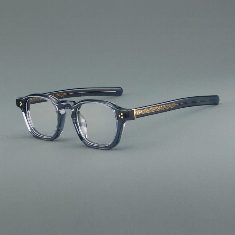 Basilio Round Acetate Glasses Frame Round Frames Southood Gray C