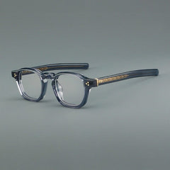 Basilio Round Acetate Glasses Frame Round Frames Southood Gray C