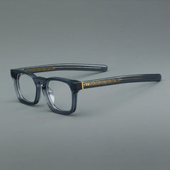 Basilio Round Acetate Glasses Frame Round Frames Southood Gray D