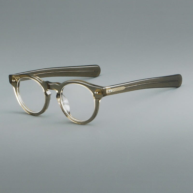 Basilio Round Acetate Glasses Frame Round Frames Southood Green
