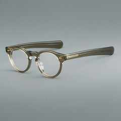 Basilio Round Acetate Glasses Frame Round Frames Southood Green