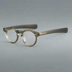 Basilio Round Acetate Glasses Frame Round Frames Southood Green