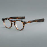 Basilio Round Acetate Glasses Frame Round Frames Southood Leopard