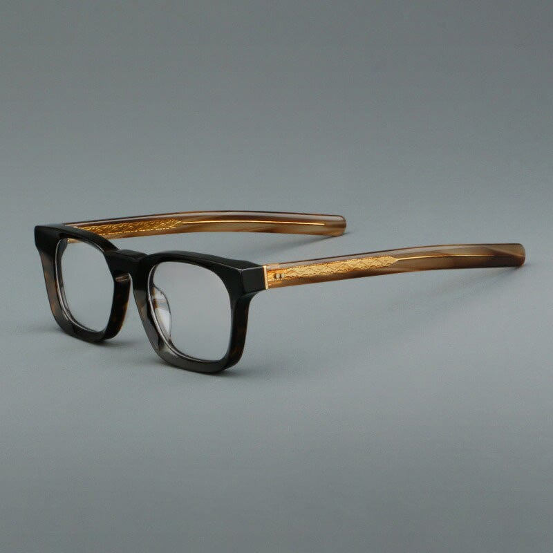 Basilio Round Acetate Glasses Frame Round Frames Southood Leopard D