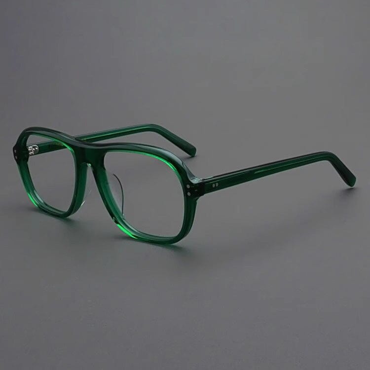 Beal Retro Acetate Eyeglasses Frame Aviator Frames Southood Green