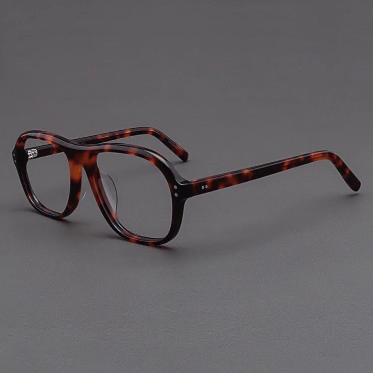 Beal Retro Acetate Eyeglasses Frame Aviator Frames Southood Leopard