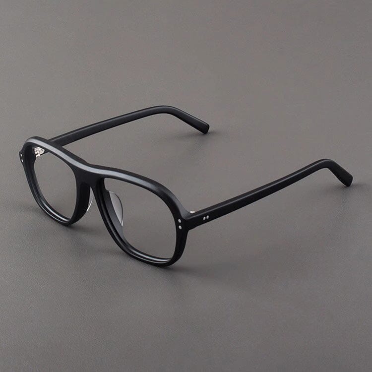 Beal Retro Acetate Eyeglasses Frame Aviator Frames Southood Matte Black