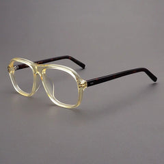 Beal Retro Acetate Eyeglasses Frame Aviator Frames Southood Yellow Leopard