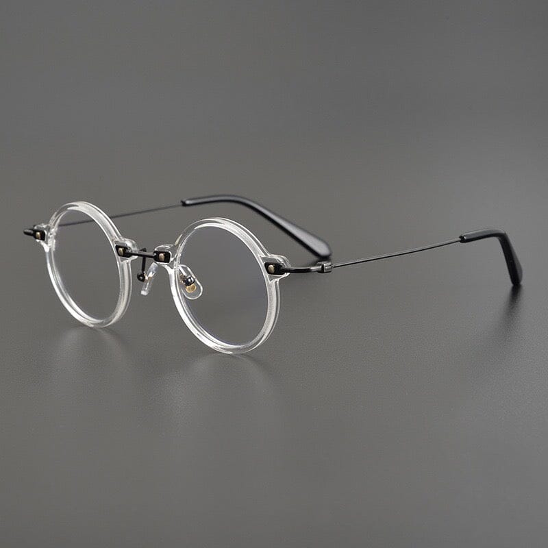 Ben Retro Round Acetate Optical Glasses Frame Round Frames Southood Clear