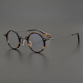 Ben Retro Round Acetate Optical Glasses Frame Round Frames Southood Leopard