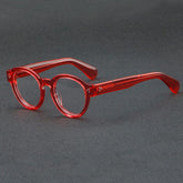 Benet Retro Acetate Glasses Frame Round Frames Southood Red