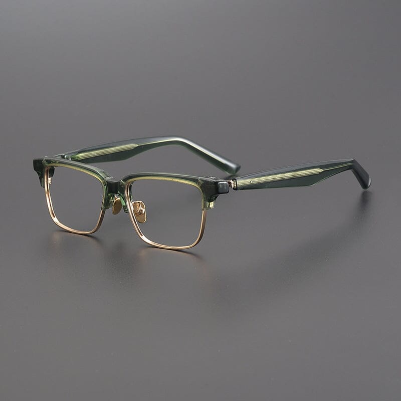 Benji Browline Acetate Glasses Frame Browline Frames Southood Green