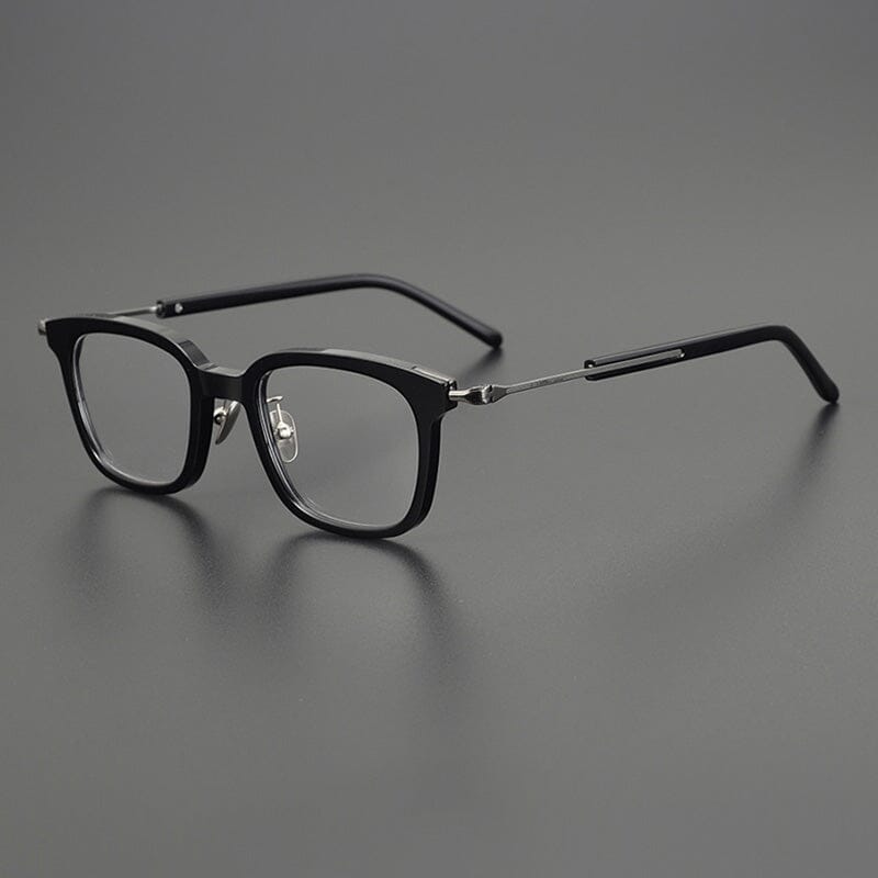Beore Acetate Rectangle Glasses Frame Rectangle Frames Southood Black