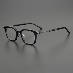 Beore Acetate Rectangle Glasses Frame Rectangle Frames Southood Black