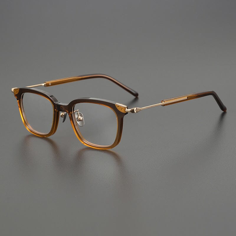 Beore Acetate Rectangle Glasses Frame Rectangle Frames Southood Gradient Tea