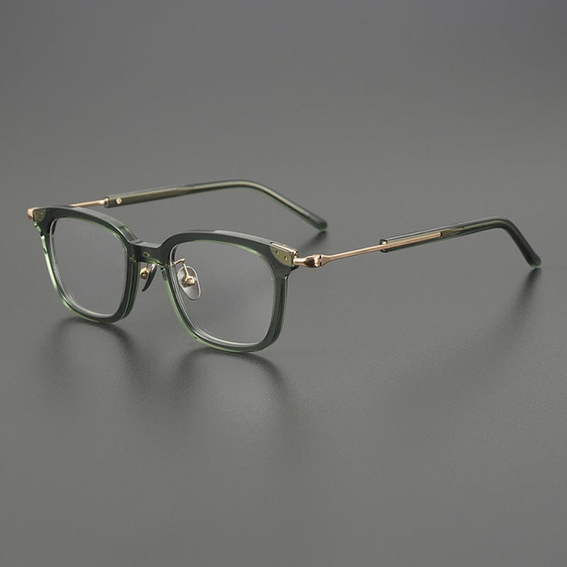 Beore Acetate Rectangle Glasses Frame Rectangle Frames Southood Green