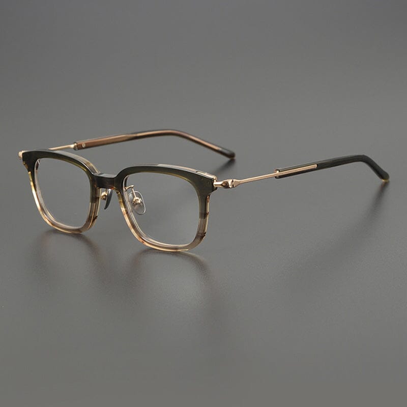 Beore Acetate Rectangle Glasses Frame Rectangle Frames Southood Green Tea