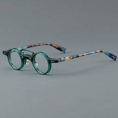 Bert Punk Retro Round Acetate Frame Round Frames Southood Green