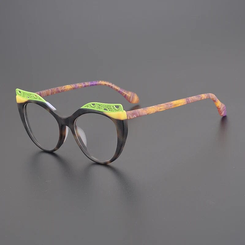 Bess Acetate Cat Eye Glasses Frame Cat Eye Frames Southood Matte Black