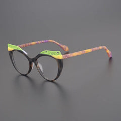 Bess Acetate Cat Eye Glasses Frame Cat Eye Frames Southood Matte Black