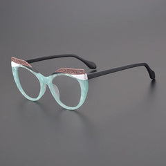 Bess Acetate Cat Eye Glasses Frame Cat Eye Frames Southood Matte Blue