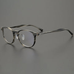 Beto Vintage Acetate Titanium Glasses Frame Rectangle Frames Southood Stripe-Square