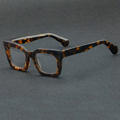 Birk Retro Stripe Acetate Glasses Frame Rectangle Frames Southood Leopard