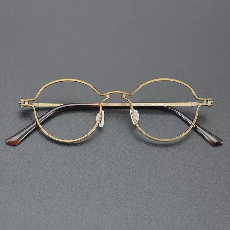 Bjorn Retro Round Titanium Glasses Frame Round Frames Southood