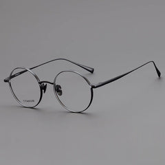 Mel Round Titanium Eyeglasses Frame