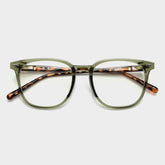 Bliss Vintage TR90 Eyeglasses Frame Rectangle Frames Southood Green Leopard