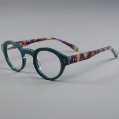 Jade Retro Round Acetate Optical Frame