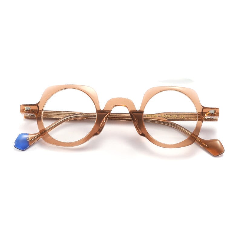 Boshell Vintage Small Round Acetate Glasses Frame Round Frames Southood Brown