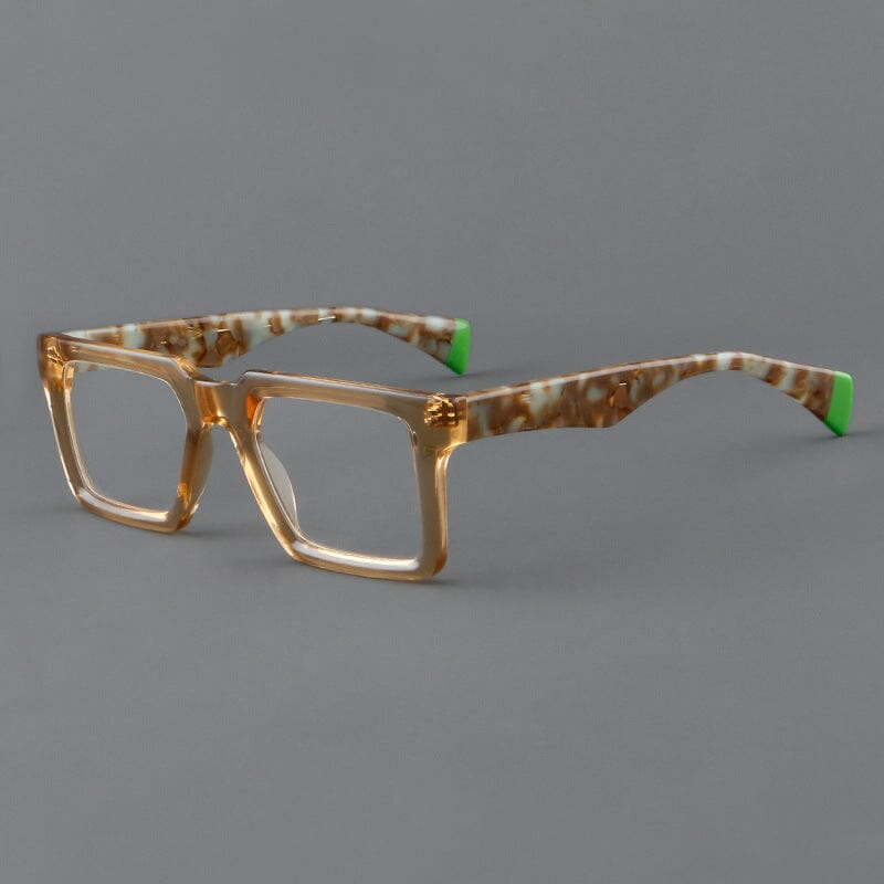 Boston Retro Acetate Glasses Frame Rectangle Frames Southood Tea