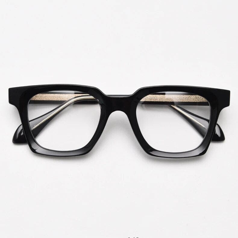 Brady Square TR90 Vintage Eyeglass Frame Rectangle Frames Southood Black