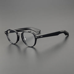 Burke Retro Acetate Glasses Frame Aviator Frames Southood Black
