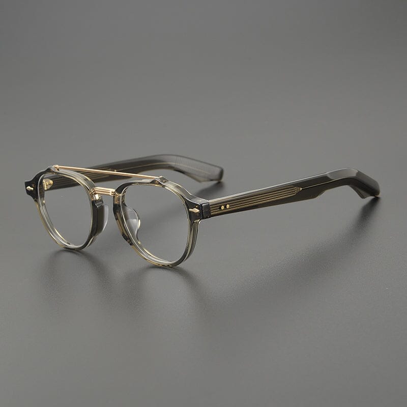Burke Retro Acetate Glasses Frame Aviator Frames Southood Olive Green