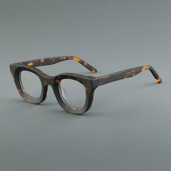 Cade Vintage Acetate Glasses Frame Cat Eye Frames Southood Matte Leopard