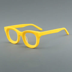 Cade Vintage Acetate Glasses Frame Cat Eye Frames Southood Yellow
