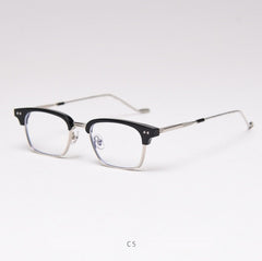 Calvin Square Half Glasses Frame Rectangle Frames Southood C5silver-black