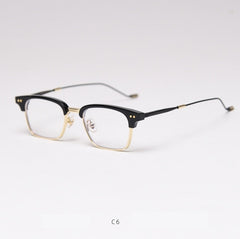 Calvin Square Half Glasses Frame Rectangle Frames Southood C6gold-black