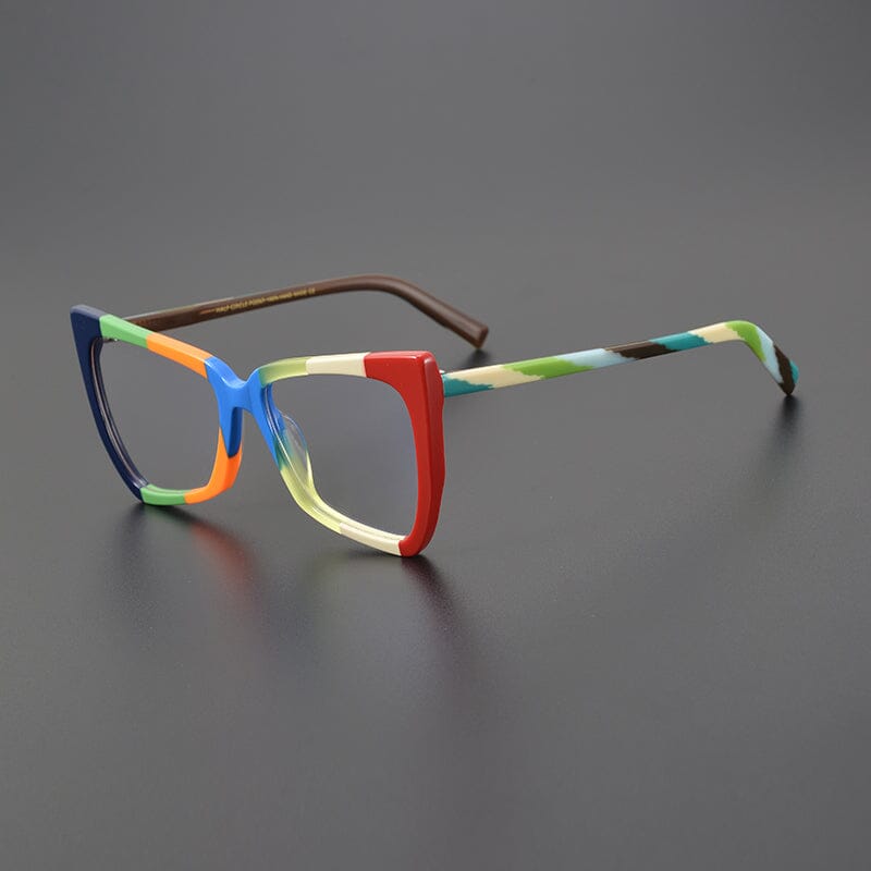 Cameo Acetate Cat Eye Glasses Frame Cat Eye Frames Southood Blue Brown