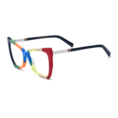 Cameo Acetate Cat Eye Glasses Frame Cat Eye Frames Southood Blue White