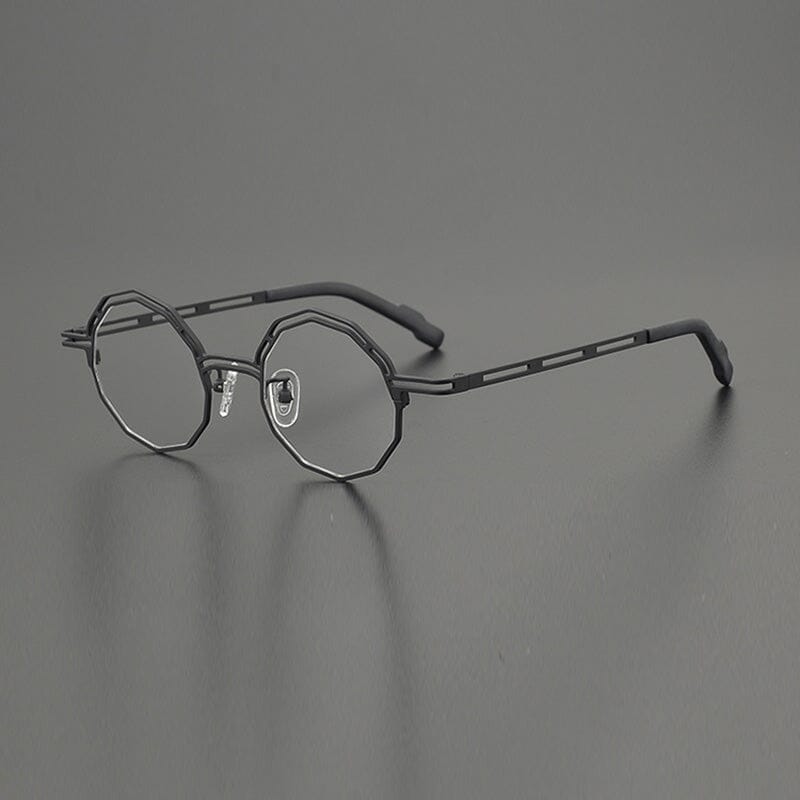 Cannon Colorful Geometric Titanium Glasses Frame Geometric Frames Southood Black
