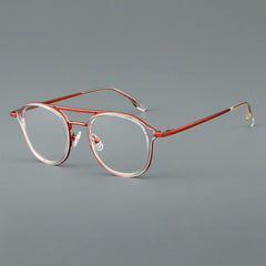 Casey Retro Aviator Glasses Frame Aviator Frames Southood Clear Red