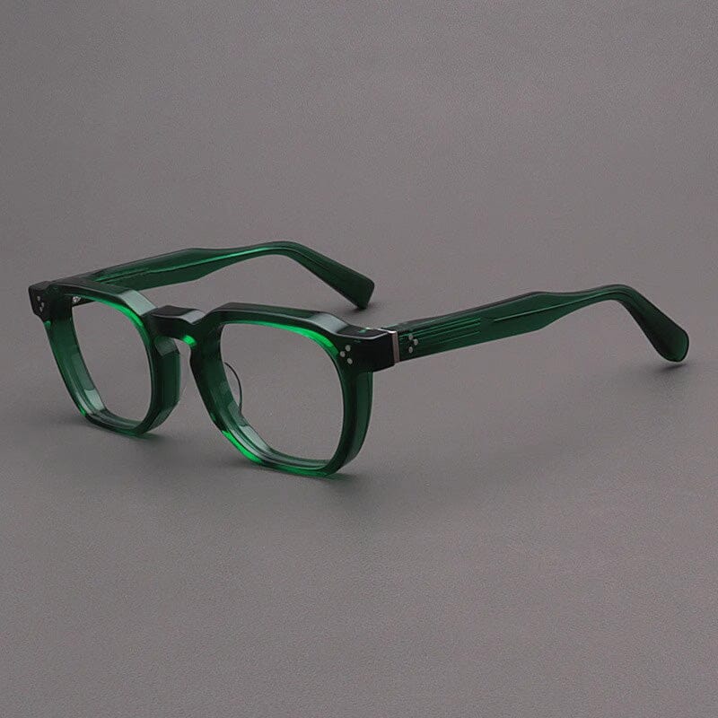 Casper Personalized Acetate Glasses Frame Rectangle Frames Southood Green