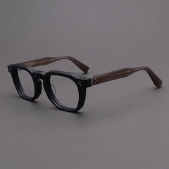 Casper Personalized Acetate Glasses Frame Rectangle Frames Southood Matte Black Gray Green