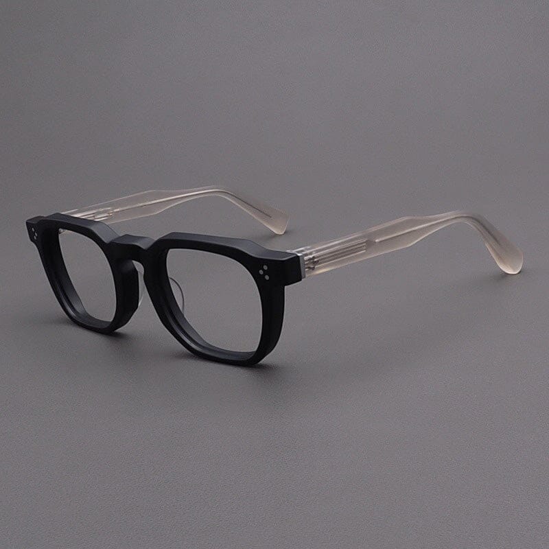 Casper Personalized Acetate Glasses Frame Rectangle Frames Southood Matte Black Yellow